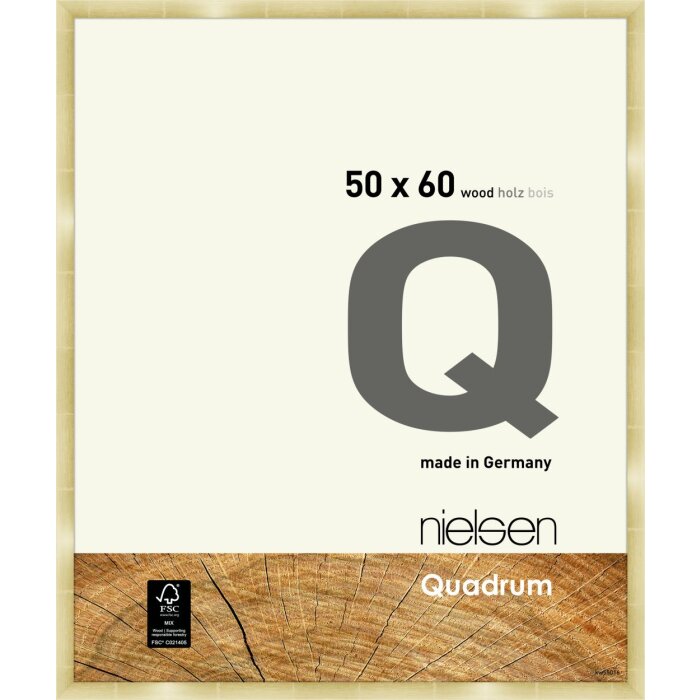 Nielsen dřevěný odnímatelný rám Quadrum 50x60 cm zlatý