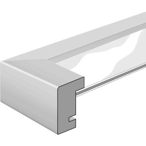 Nielsen dřevěný odnímatelný rám Quadrum 50x60 cm bílý neprůhledný