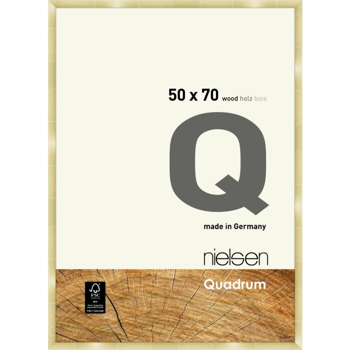 Nielsen dřevěný odnímatelný rám Quadrum 50x70 cm zlatý