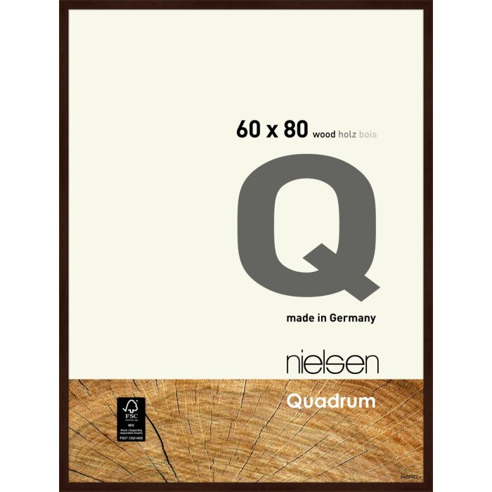 Nielsen dřevěný odnímatelný rám Quadrum 60x80 cm wenge