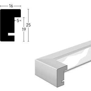 Nielsen dřevěný odnímatelný rám Quadrum 70x100 cm přírodní dub normální sklo