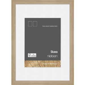 Dřevěný obrazový rám Nielsen Skava dub 50x70 cm s paspartou