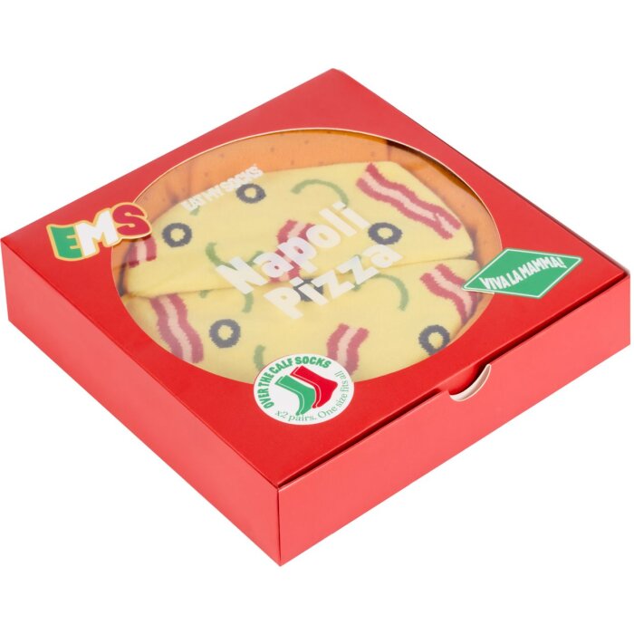 EatMySocks dvojité balení ponožek Napoli Pizza Full