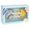 Dvojité balení dlouhých ponožek EatMySocks Monday Friday