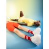 Dvojité balení ponožek EatMySocks Ketchup & Mustard