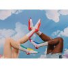 EatMySocks Dlouhé ponožky Rainbow Dream Pinky