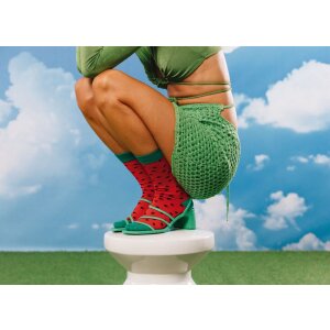 EatMySocks Dlouhé ponožky Fresh Watermelon