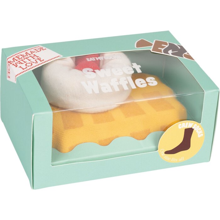 EatMySocks Posádkové ponožky Sweet Waffle