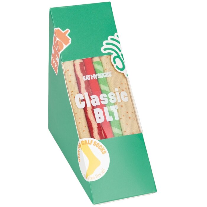 EatMySocks Dlouhé ponožky Classic BLT Sandwich ponožky 1 pár BLT Design