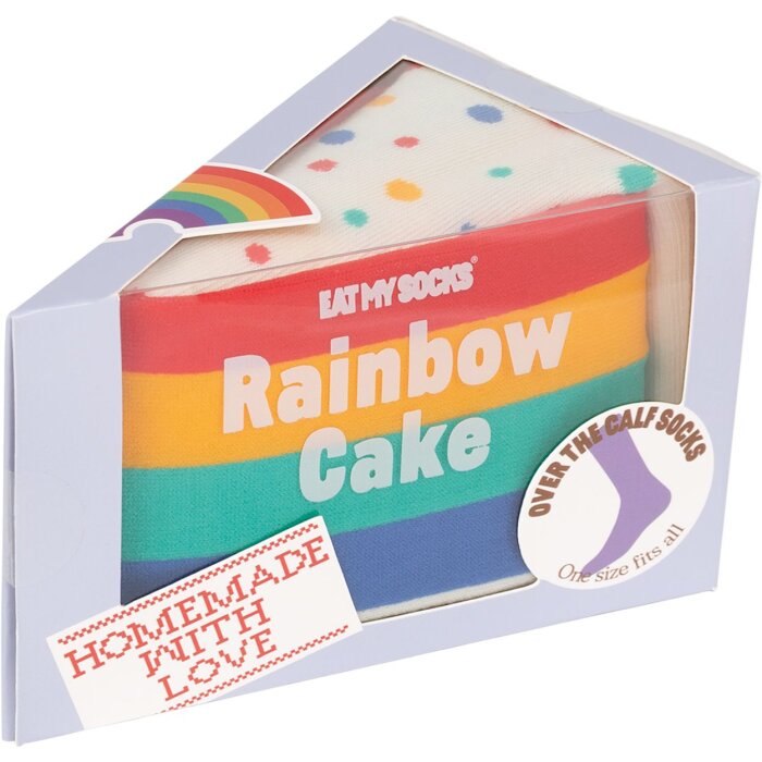 EatMySocks dlouhé ponožky Rainbow Cake