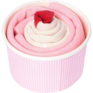 EatMySocks dlouhé ponožky Strawberry Cupcake dárková krabička lýtkové ponožky