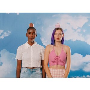 EatMySocks dlouhé ponožky Strawberry Cupcake dárková krabička lýtkové ponožky