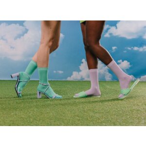 EatMySocks Dlouhé ponožky Yin Yoga Purple