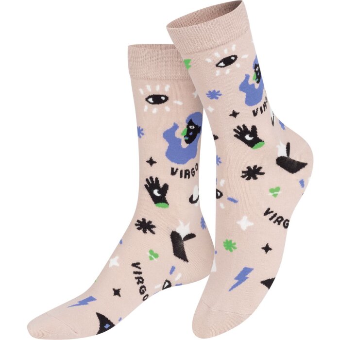 EatMySocks Posádkové ponožky Panna 1 pár znamení zvěrokruhu bavlna 30-42