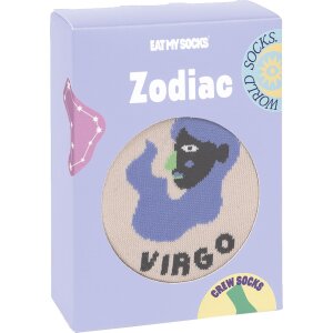 EatMySocks Posádkové ponožky Panna 1 pár znamení zvěrokruhu bavlna 30-42