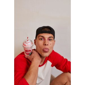 EatMySocks dvojité balení ponožek Strawberry Smoothie kotníkové ponožky crew sock