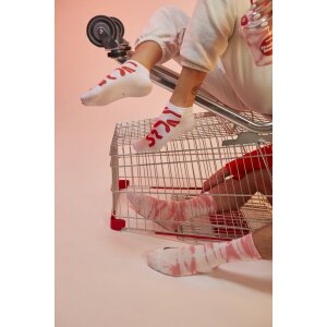 EatMySocks dvojité balení ponožek Strawberry Smoothie kotníkové ponožky crew sock