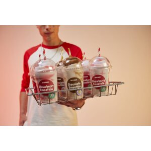 EatMySocks dvojité balení ponožek Strawberry Smoothie kotníkové ponožky crew sock