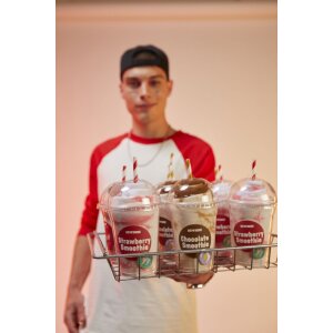 EatMySocks dvojité balení ponožek Strawberry Smoothie kotníkové ponožky crew sock