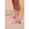 EatMySocks dvojité balení ponožek Strawberry Smoothie kotníkové ponožky crew sock