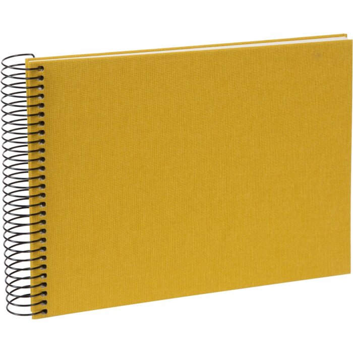 Goldbuch spirálové album Bella Vista mustard 24x17 cm 40 bílých stran plátno