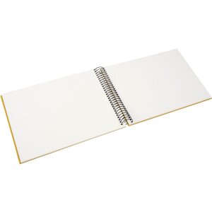 Goldbuch spirálové album Bella Vista mustard 24x17 cm 40 bílých stran plátno