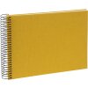Goldbuch spirálové album Bella Vista mustard 24x17 cm 40 bílých stran plátno
