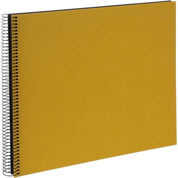 Goldbuch spirálové album Bella Vista mustard 35x30 cm 40 černých stran
