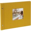 Goldbuch šroubovací album Bella Vista hořčice 30x25 cm 40 černých stran