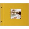 Goldbuch šroubovací album Bella Vista hořčice 30x25 cm 40 černých stran