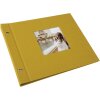 Goldbuch šroubovací album Bella Vista hořčice 30x25 cm 40 černých stran