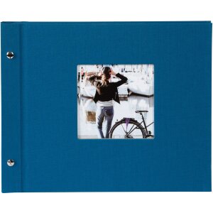 Goldbuch album se šroubovacím uzávěrem Bella Vista petrol 30x25 cm 40 černých stran