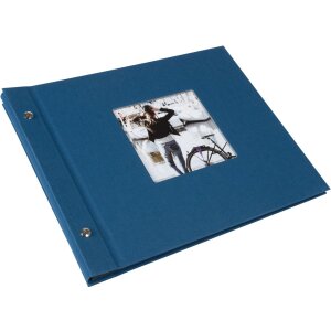 Goldbuch album se šroubovacím uzávěrem Bella Vista petrol 30x25 cm 40 černých stran