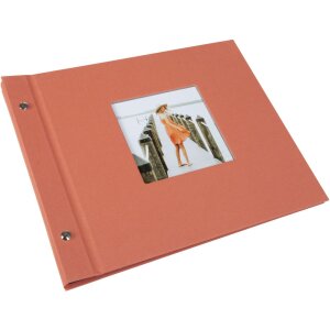 Goldbuch album se šroubovacím uzávěrem Bella Vista lososová 30x25 cm 40 černých stran