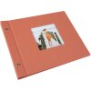 Goldbuch album se šroubovacím uzávěrem Bella Vista lososová 30x25 cm 40 černých stran