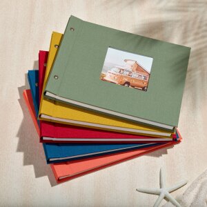 Goldbuch šroubovací album Bella Vista hořčice 30x25 cm 40 bílých stran