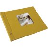 Goldbuch šroubovací album Bella Vista hořčice 30x25 cm 40 bílých stran