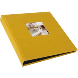 Goldbuch fotoalbum Bella Vista hořčicové plátno 60 stran 30x31cm se skelnou vazbou