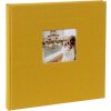 Goldbuch fotoalbum Bella Vista hořčicové plátno 60 stran 30x31cm se skelnou vazbou