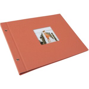 Goldbuch album se šroubovacím uzávěrem Bella Vista lososová 39x31 cm 40 černých stran