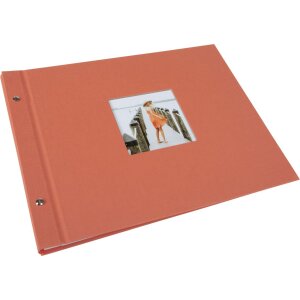 Goldbuch album se šroubovacím uzávěrem Bella Vista lososová 39x31 cm 40 bílých stran