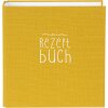 Goldbuch složka na recepty Bella Vista hořčice 21x24 cm plátěná kroužková mechanika