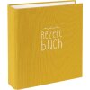 Goldbuch složka na recepty Bella Vista hořčice 21x24 cm plátěná kroužková mechanika