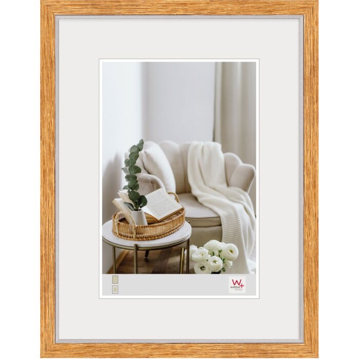 Dřevěný rám Walther MDF Hygge 40x50 cm dub