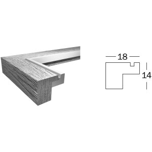 Dřevěný rám Walther MDF Hygge 21x29,7 cm bílý