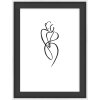 Dřevěný rám Walther Silhouette černý 10x15 cm moderní design MDF sklo