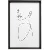 Dřevěný rám Walther Silhouette 20x30 cm černý MDF profil čiré sklo
