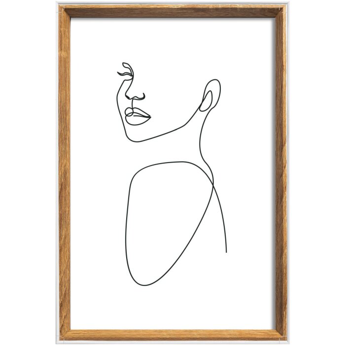 Dřevěný rám Walther Silhouette 20x30 cm přírodní