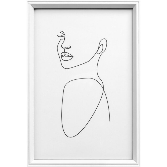Dřevěný rám Walther Silhouette 20x30 cm bílý