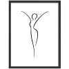 Dřevěný rám Walther Silhouette 30x40 cm černý